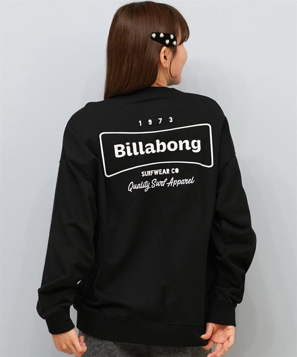 BILLABONG ビラボン トレーナー スウェット レディース バックプリント ロゴ BF014-001