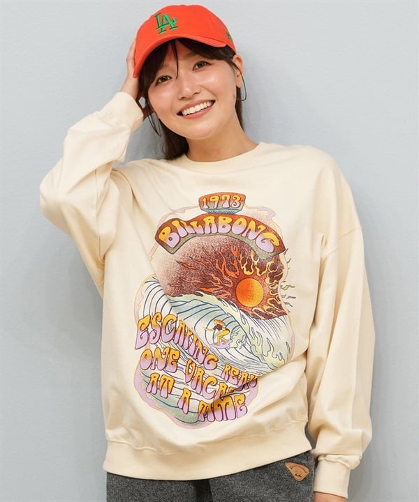 BILLABONG ビラボン トレーナー スウェット レディース オーバーサイズ BF014-002