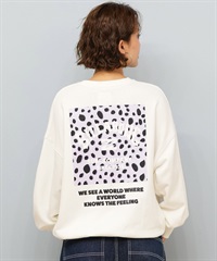 BILLABONG ビラボン トレーナー スウェット レディース クルーネック バックプリント 裏毛 SQUARE LOGO BOY FIT BF014-004(SCS-M)