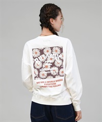 BILLABONG ビラボン トレーナー スウェット レディース クルーネック バックプリント 裏毛 SQUARE LOGO BOY FIT BF014-004(SC2-M)