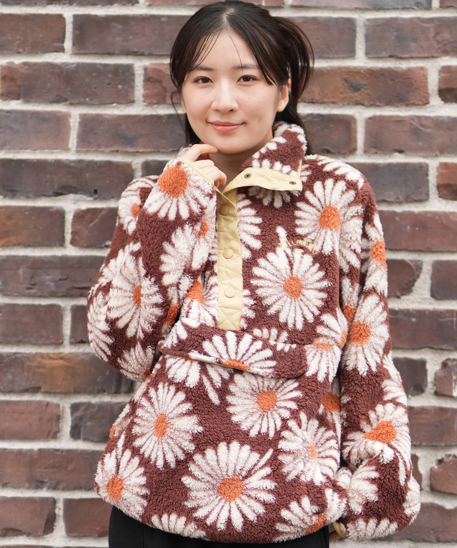 BILLABONG ビラボン ジャケット レディース 花柄 ボア ロゴ SWITCHBACK