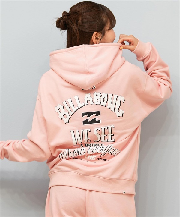 BILLABONG ビラボン プルオーバー パーカー レディース スウェット フーディー バックプリント 裏毛 セットアップ対応 BF014-022