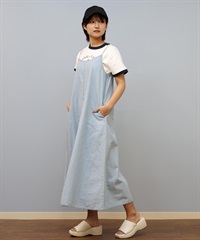 BILLABONG ビラボン ワンピース レディース キャミワンピース ロング丈 無地 ワンポイント ロゴ CAMI DRESS BF013-353