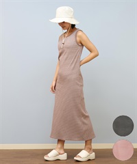 BILLABONG ビラボン ワンピース レディース リブ タンクトップ ロング丈 カップ付 ボーダー柄 BRA CUP RIB TANK ONEPIECE BF01C-351