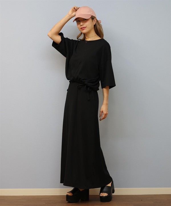 BILLABONG ビラボン ワンピース レディース キャミソールワンピ Tシャツ 2点セット 2WAY ロング丈 リブ素材 ENSEMBLE ONEPIECE BF01C-352