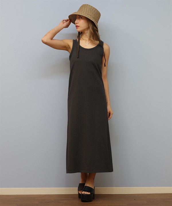 BILLABONG ビラボン ワンピース レディース サッカー生地 タンクトップ ロング丈 LIGHT SUCKER ONEPIECE DRE BF01C-354
