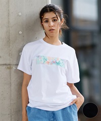 BILLABONG ビラボン 半袖 Tシャツ レディース フロントプリント レギュラーフィット BF013-201(WHT-M)