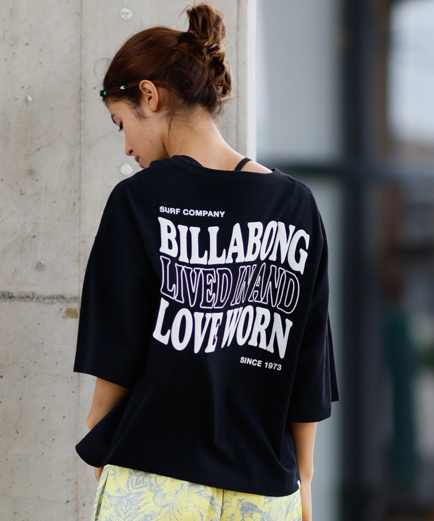 BILLABONG ビラボン 半袖 Tシャツ レディース バックプリント