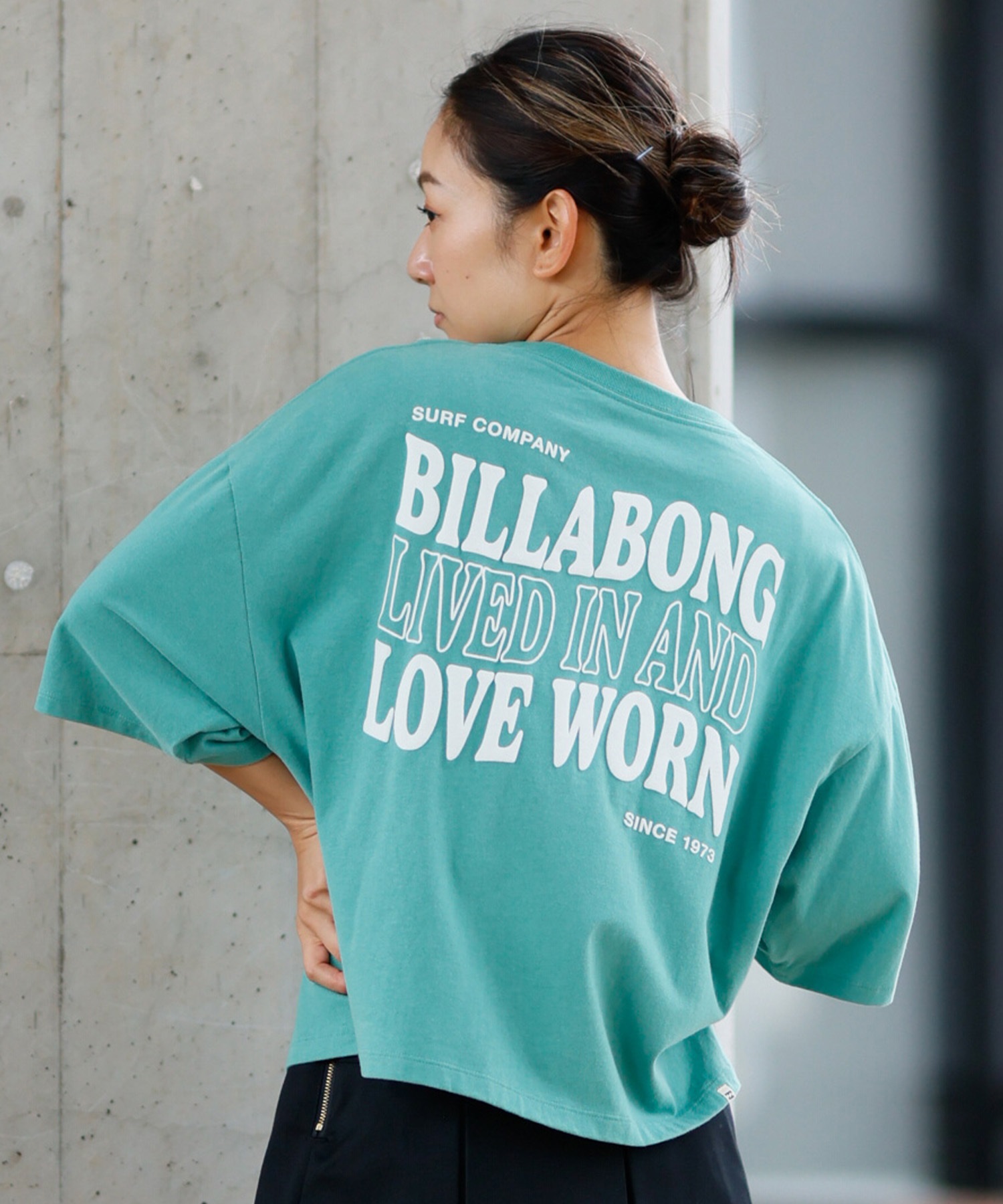 BILLABONG ビラボン 半袖 Tシャツ レディース バックプリント
