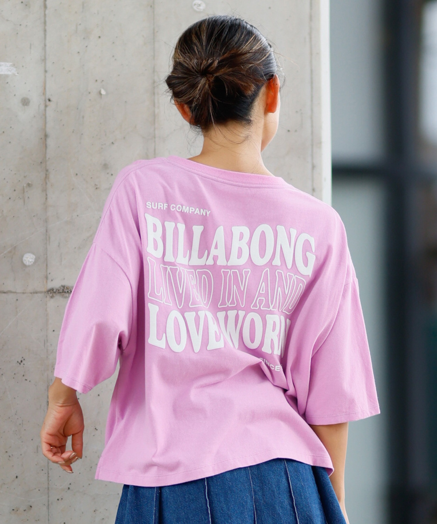 BILLABONG ビラボン 半袖 Tシャツ レディース バックプリント