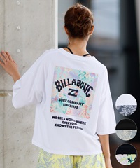 BILLABONG ビラボン 半袖 Tシャツ レディース バックプリント クロップド丈 SQUARE LOGO LOOSE CROPPED TEE BF013-205