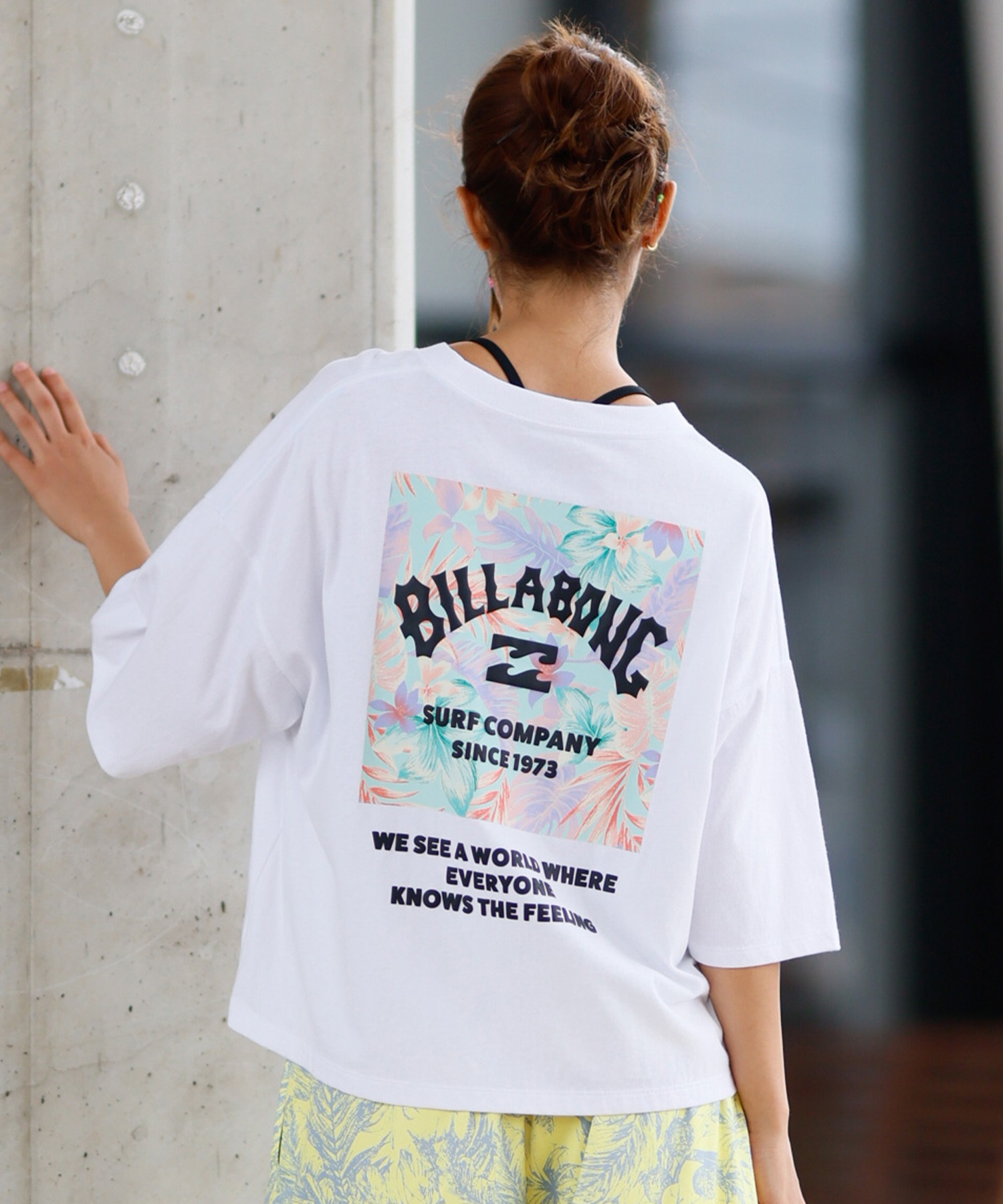 BILLABONG ビラボン 半袖 Tシャツ レディース バックプリント