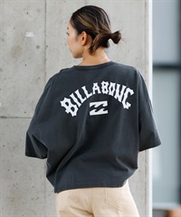 BILLABONG ビラボン 半袖 Tシャツ レディース バックプリント クロップド丈 ARCH LOGO PIGMENT WIDE LOOSE CROPPED TEE BF013-206(OFB-M)