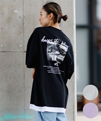 BILLABONG ビラボン 半袖 Tシャツ レディース バックプリント フェイク