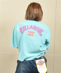 BILLABONG ビラボン 半袖 Tシャツ レディース クロップド丈 ショート丈 バックプリント ヴィンテージ風 BF01C-203(PSD-M)