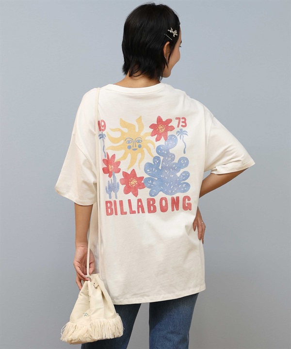 BILLABONG ビラボン 半袖 Tシャツ レディース バックプリント オーバーサイズ GRAPHIC LOOSE TEE BF01C-207