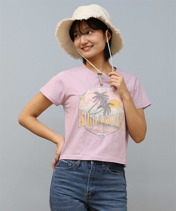 BILLABONG ビラボン 半袖 Tシャツ レディース クロップド丈 ショート丈 GRAPHIC BABY FIT TEE BF01C-211