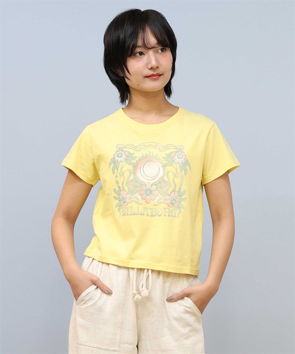 BILLABONG ビラボン 半袖 Tシャツ レディース クロップド丈 ショート丈 GRAPHIC BABY FIT TEE BF01C-211