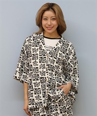BILLABONG ビラボン 半袖 シャツ レディース BEACH SIDE PRNTD BF01C-112
