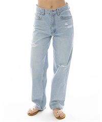 BILLABONG ビラボン ロングパンツ レディース デニム ダメージ加工 BASIC CRUSH STRAIGHT DENIM BF013-711