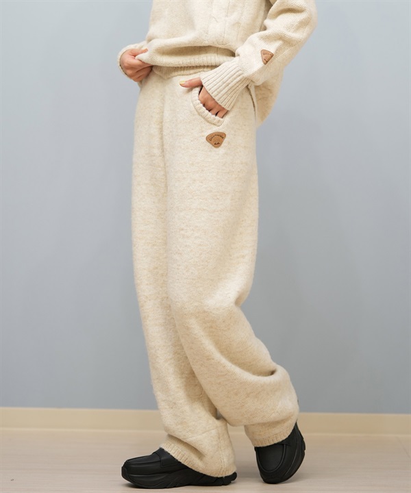 BILLABONG ビラボン ロングパンツ レディース ニットパンツ 裾ボア KNIT LONG PANT セットアップ対応 BF014-605