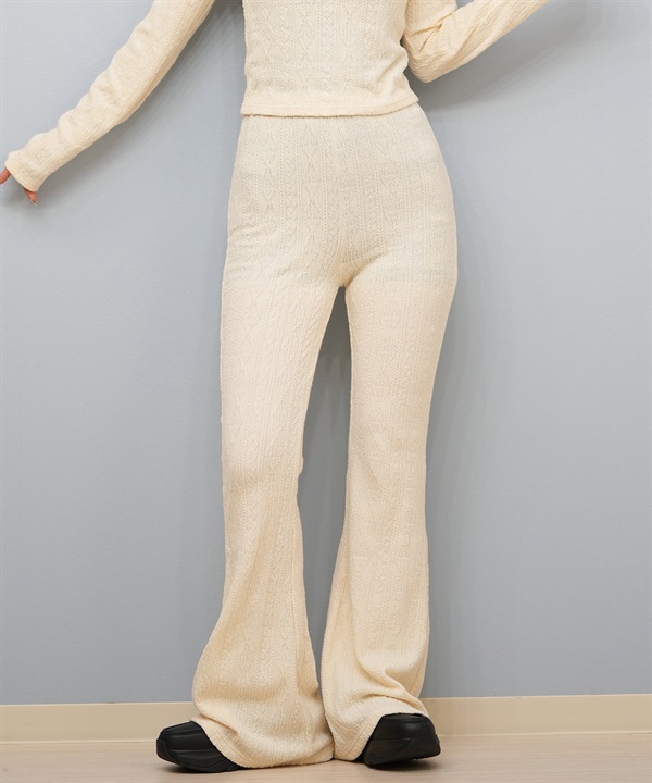 BILLABONG ビラボン ロングパンツ レディース ニットパンツ フレア KNIT LIKE FLARE LEGG セットアップ対応 BF014-702