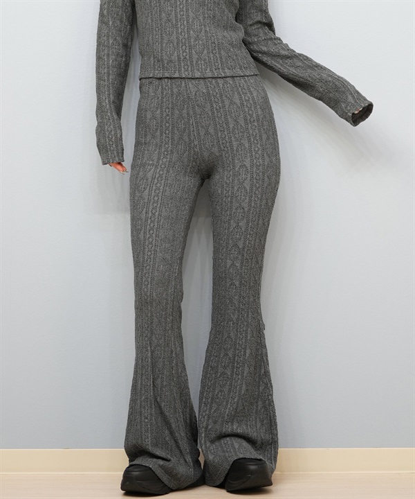 BILLABONG ビラボン ロングパンツ レディース ニットパンツ フレア KNIT LIKE FLARE LEGG セットアップ対応 BF014-702