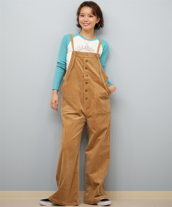 BILLABONG ビラボン オールインワン レディース コーデュロイ サロペット BF014-704