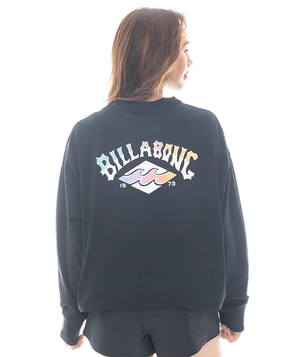 BILLABONG ビラボン 水着 ラッシュガード 長袖 Tシャツ ロンT レディース クロップド丈 ショート丈 水陸両用 UVカット BF013-857