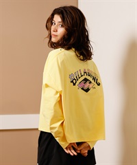 BILLABONG ビラボン 水着 レディース ラッシュガード 長袖 Tシャツ ロンT クロップド丈 ショート丈 水陸両用 UVカット BF013-857(SBU-M)
