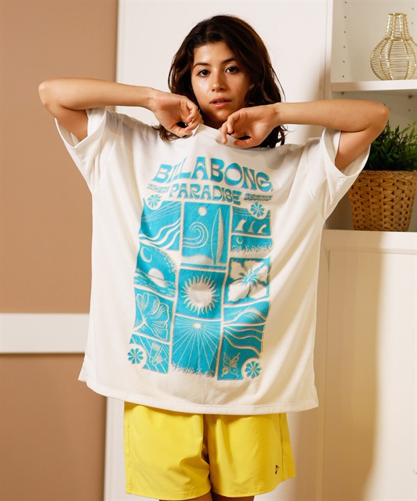 BILLABONG ビラボン 水着 レディース ラッシュガード 半袖 Tシャツ 水陸両用 BF013-861
