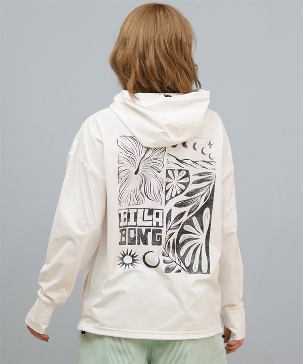BILLABONG ビラボン 水着 ラッシュガード ジップアップ パーカー レディース UVカット 吸水速乾 水陸両用 MORFY ZIP UP HOODED RASH BF01C-852