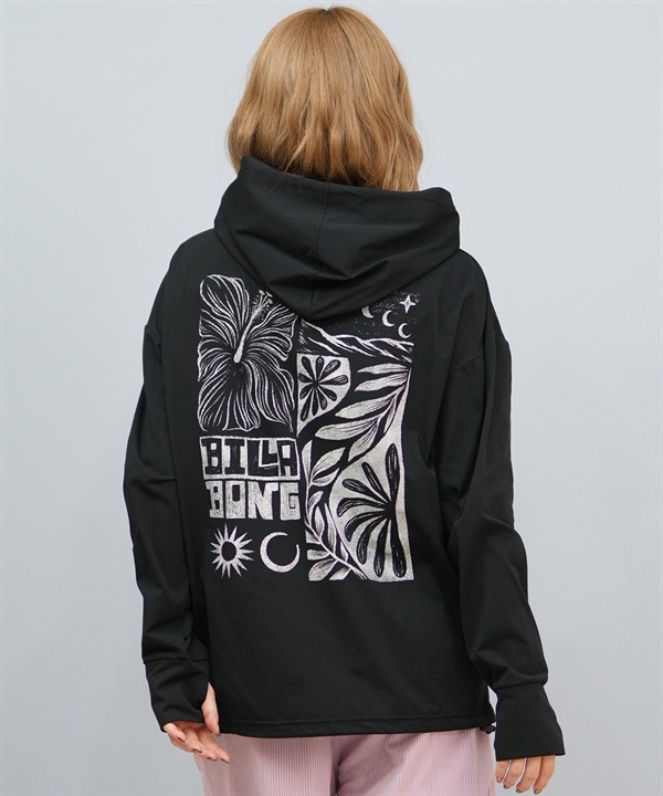 BILLABONG ビラボン 水着 ラッシュガード ジップアップ パーカー レディース UVカット 吸水速乾 水陸両用 MORFY ZIP UP HOODED RASH BF01C-852