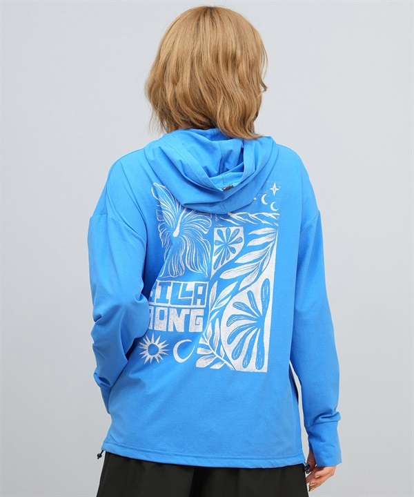 BILLABONG ビラボン 水着 ラッシュガード ジップアップ パーカー レディース UVカット 吸水速乾 水陸両用 MORFY ZIP UP HOODED RASH BF01C-852