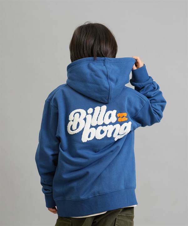 BILLABONG ビラボン ジップアップ パーカー キッズ ジュニア 子供 スウェット フーディー バックロゴ 裏毛 親子コーデ BF016-002