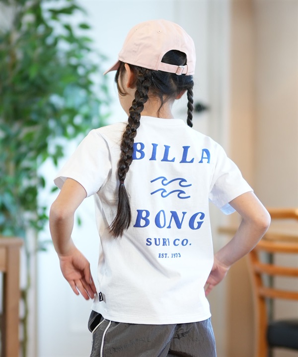 BILLABONG ビラボン 半袖 Tシャツ キッズ ジュニア 子供 ロゴ バックプリント ONE TIME BF015-201