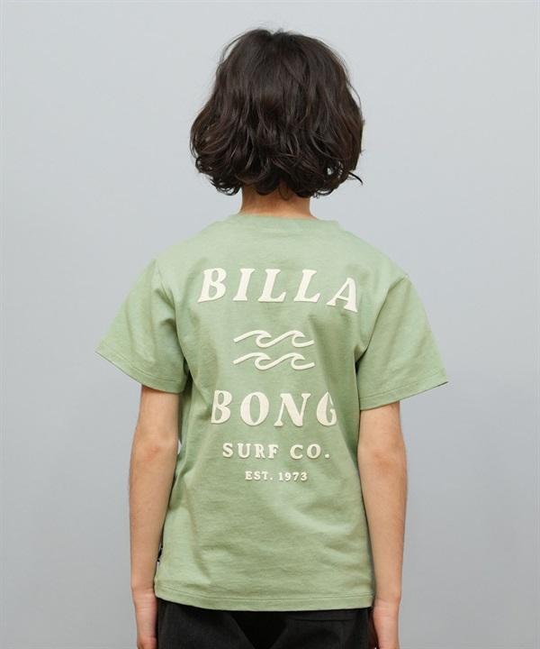 BILLABONG ビラボン 半袖 Tシャツ キッズ ジュニア 子供 ロゴ バックプリント ONE TIME BF015-201