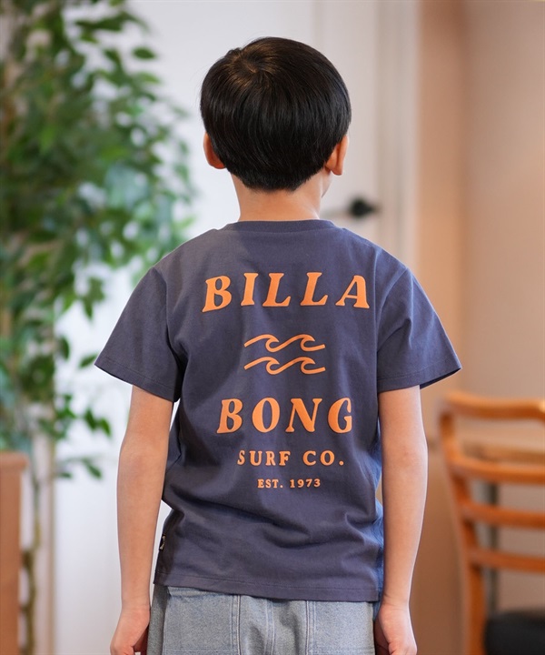 BILLABONG ビラボン 半袖 Tシャツ キッズ ジュニア 子供 ロゴ バックプリント ONE TIME BF015-201