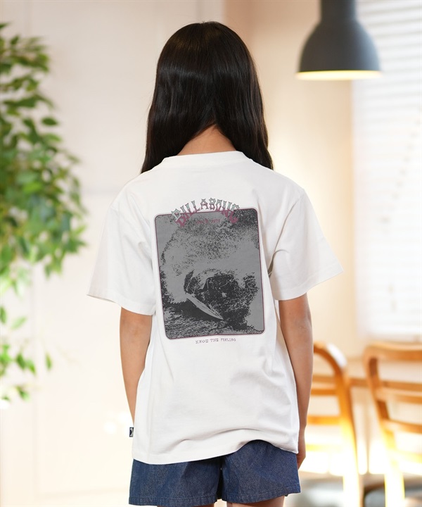 BILLABONG ビラボン 半袖 Tシャツ キッズ ジュニア 子供 ロゴ バックプリント HACK BF015-204