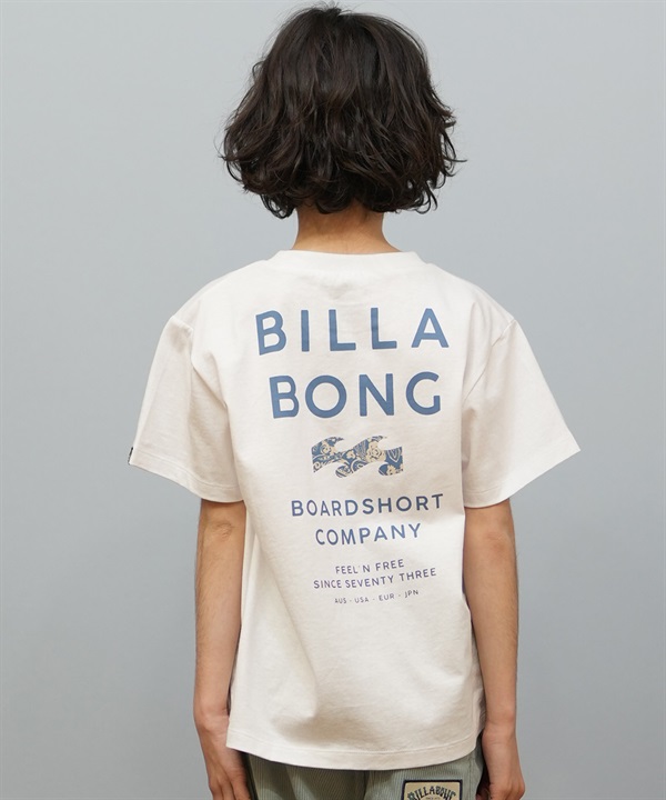 BILLABONG ビラボン 半袖 Tシャツ キッズ ジュニア 子供 バックプリント SUN SCREEN BF01E-201