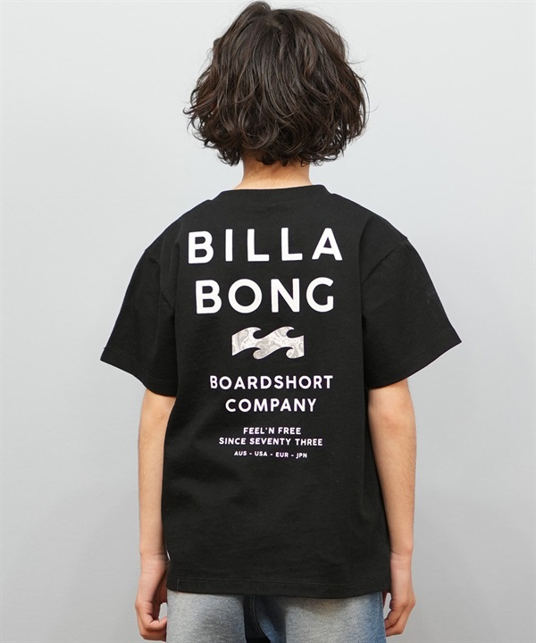 BILLABONG ビラボン 半袖 Tシャツ キッズ ジュニア 子供 バックプリント SUN SCREEN BF01E-201