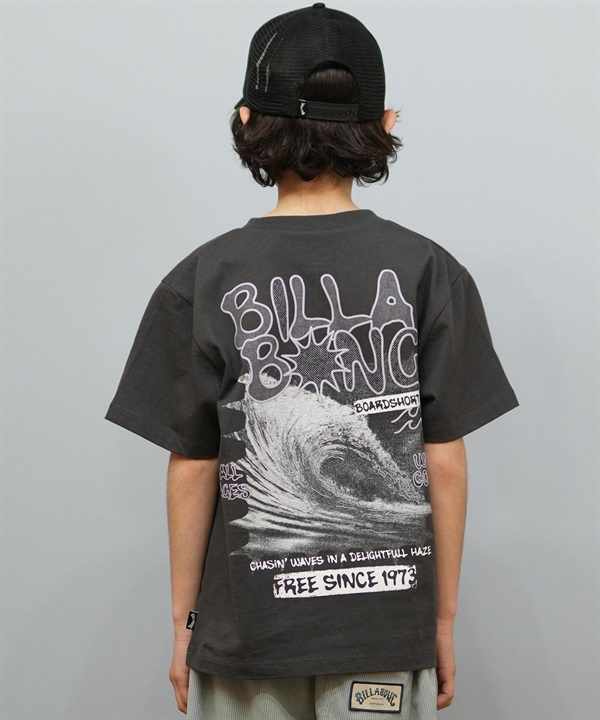 BILLABONG ビラボン 半袖 Tシャツ キッズ ジュニア 子供 バックプリント RESIN BF01E-203