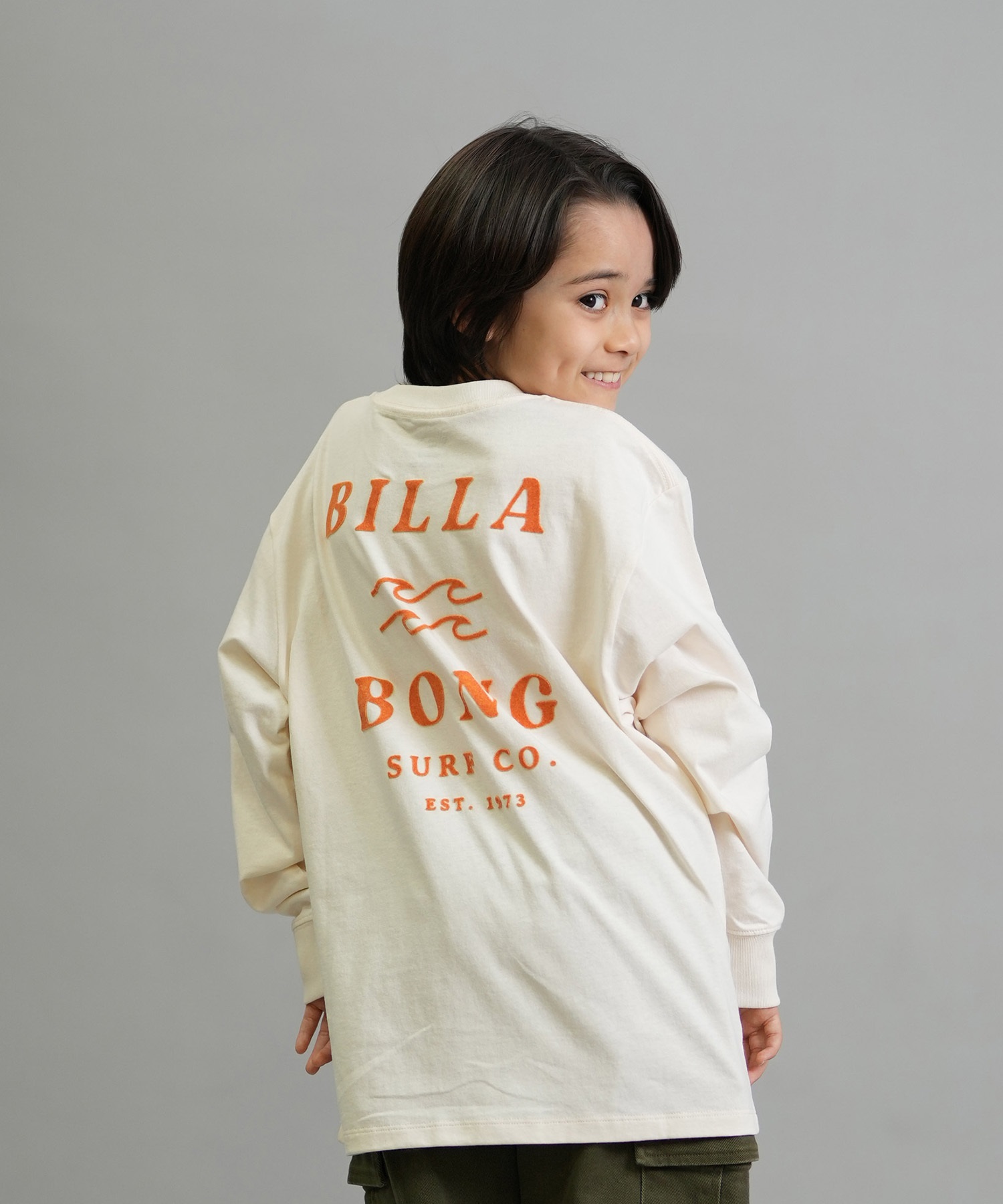 BILLABONG ビラボン 長袖 Tシャツ ロンT キッズ ジュニア 子供 ロゴ