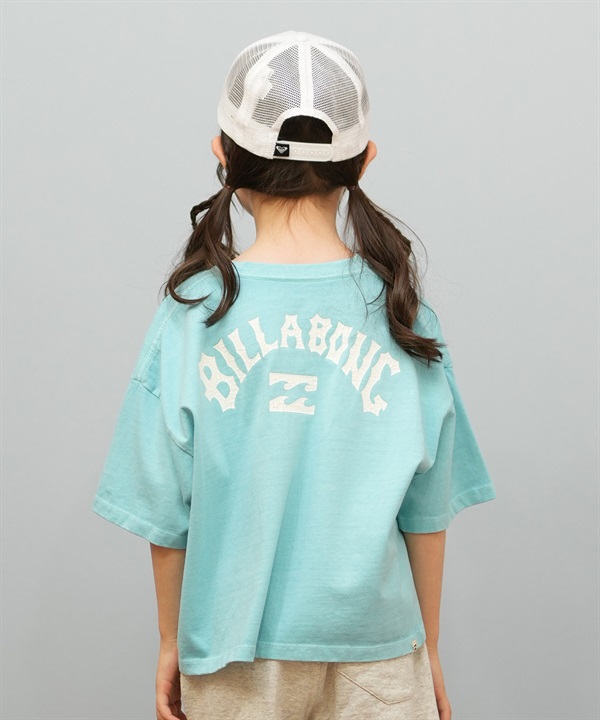 BILLABONG ビラボン 半袖 Tシャツ キッズ ジュニア ARCH LOGO PIGMENT WIDE LOOSE CROPPED TEE BF015-250
