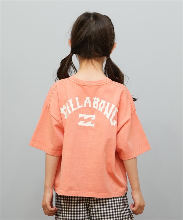 BILLABONG ビラボン 半袖 Tシャツ キッズ ジュニア ARCH LOGO PIGMENT WIDE LOOSE CROPPED TEE BF015-250