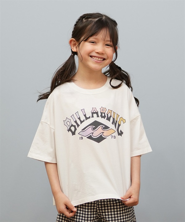 BILLABONG ビラボン 半袖Tシャツ キッズ ジュニア SUNSET ARCH LOOSE CROPPED TEE BF015-251