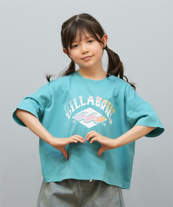 BILLABONG ビラボン 半袖Tシャツ キッズ ジュニア SUNSET ARCH LOOSE CROPPED TEE BF015-251