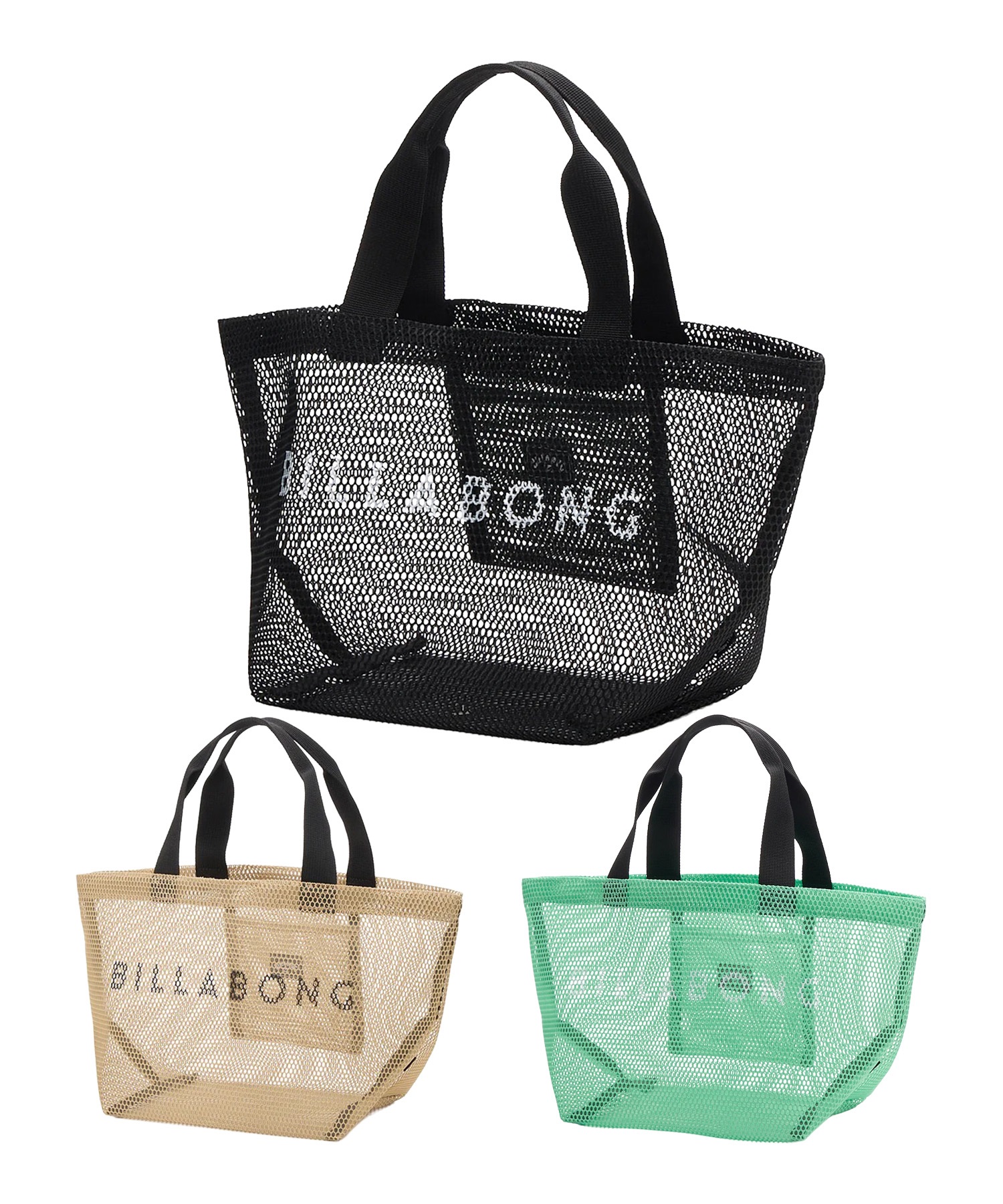 BILLABONG ビラボン バッグ ロゴ メッシュ MESH MINI TOTE BAG