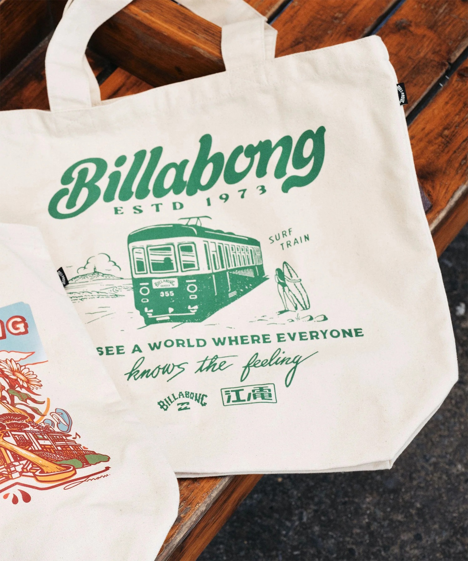 BILLABONG ビラボン トートバッグ 江ノ電 × BILLABONG ENODEN TOTE BAG
