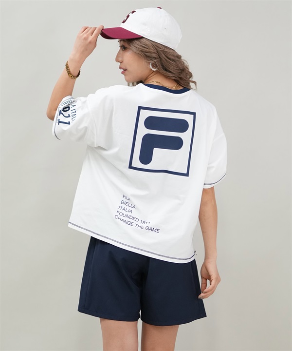 FILA フィラ 水着 4点セット レディース ラッシュガード 半袖 Tシャツ トランクス ブラトップ ショーツ 水陸両用 325060